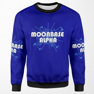 Space 1999 Moonbase Alpha Alpha Diagram All-over-print Unisex Sweatshirt