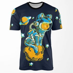 Space Cat All-over-print T-shirt