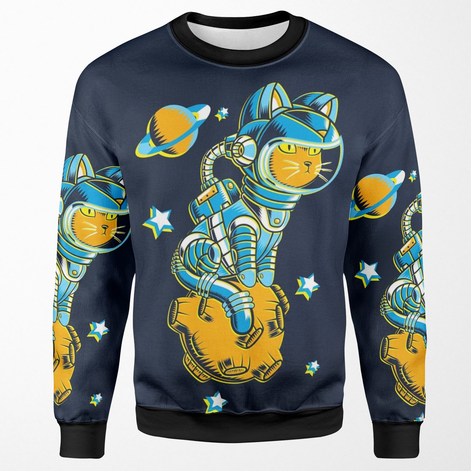 Space Cat All-over-print Unisex Sweatshirt