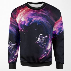 Space Surfing Ii All-over-print Unisex Sweatshirt