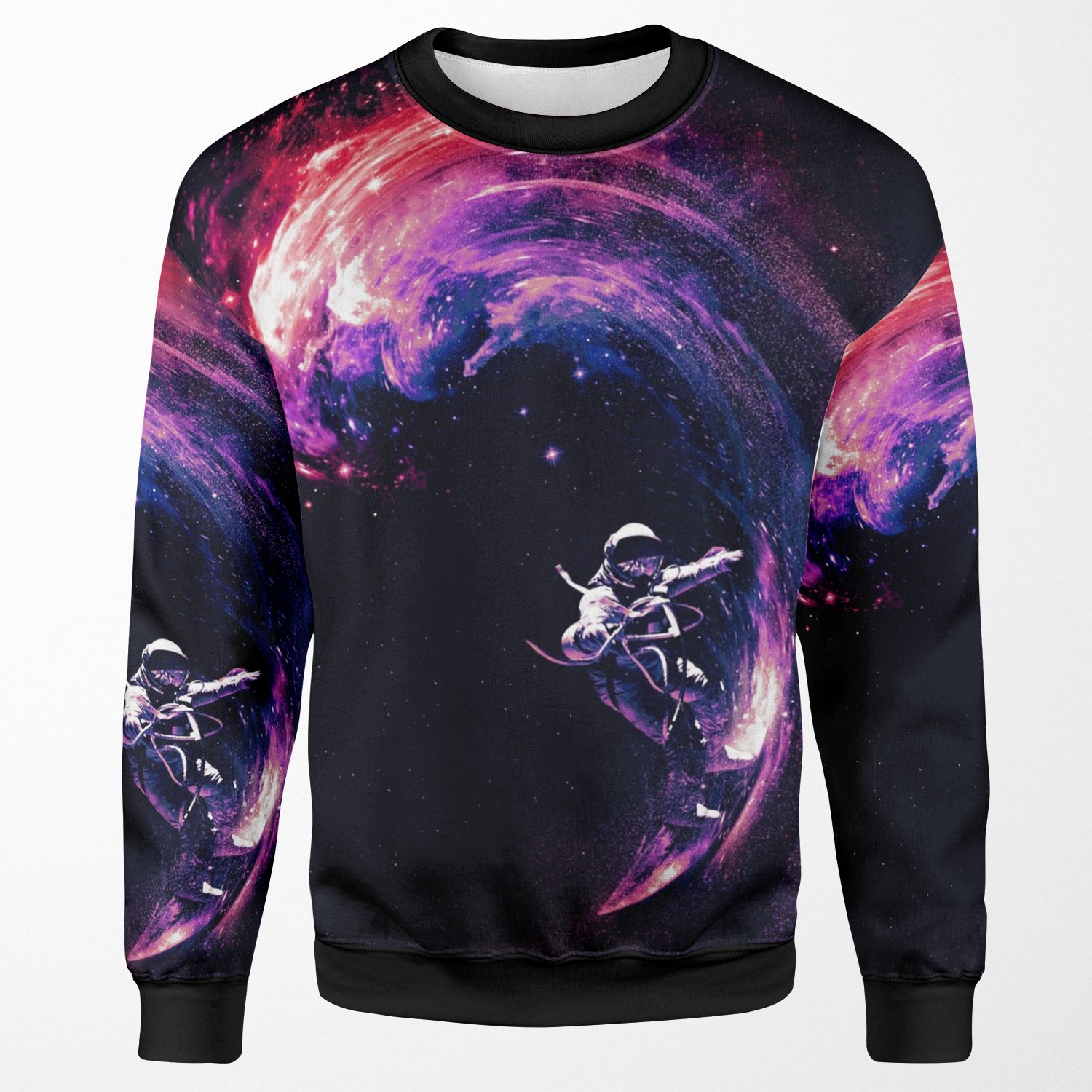 Space Surfing Ii All-over-print Unisex Sweatshirt
