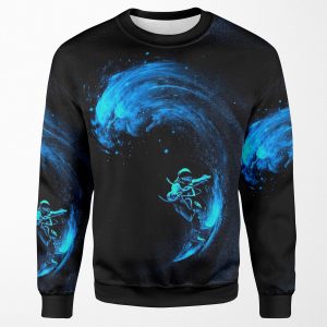 Space Surfing All-over-print Unisex Sweatshirt