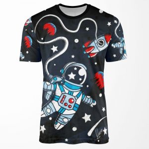 Space Walk All-over-print T-shirt