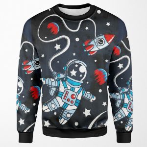 Space Walk All-over-print Unisex Sweatshirt