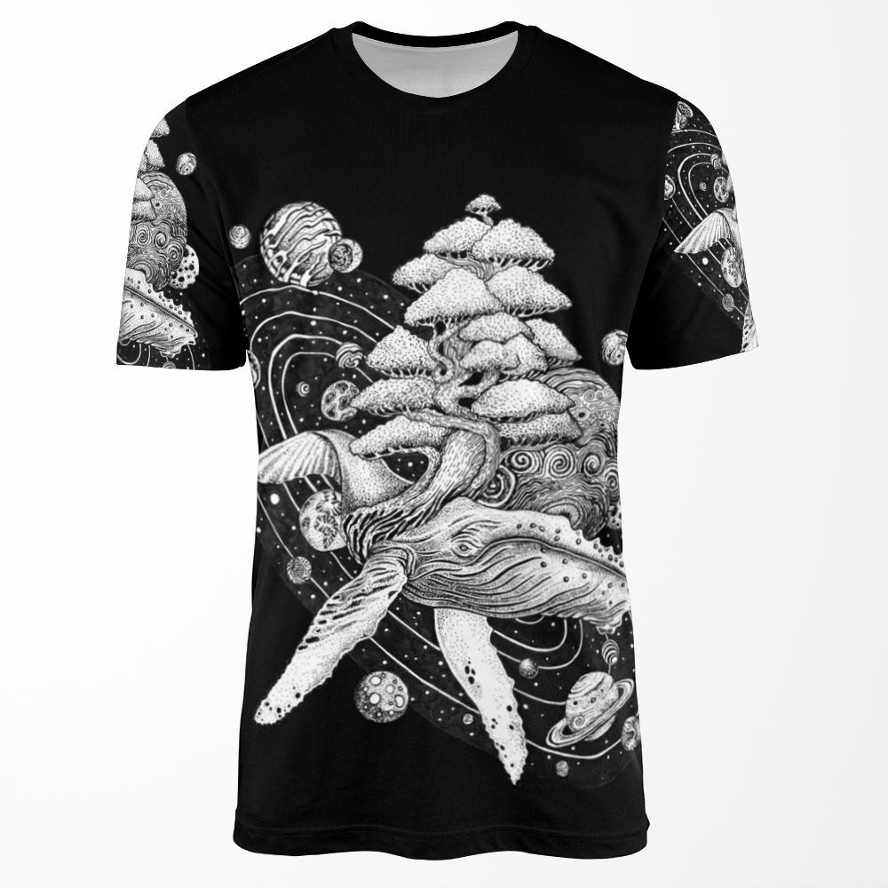Space Whale All-over-print T-shirt