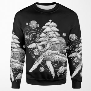 Space Whale All-over-print Unisex Sweatshirt