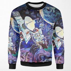 Spaceship Earth Mural All-over-print Unisex Sweatshirt