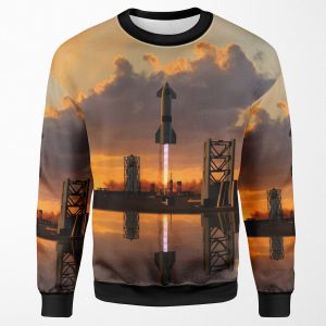 Spacex Starship Sn15 All-over-print Unisex Sweatshirt