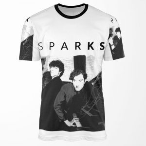 Sparks Black Text All-over-print T-shirt