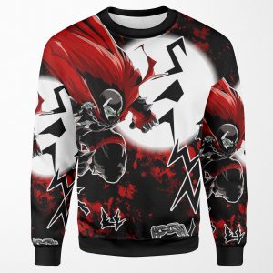 Spawn All Over Red All-over-print Unisex Sweatshirt