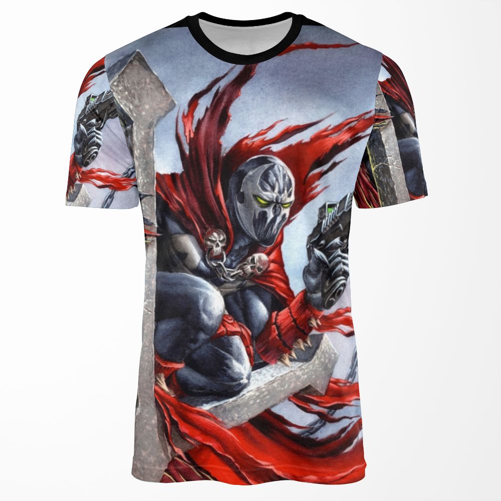 Spawn On The Cross Spawn Fan Art All-over-print T-shirt