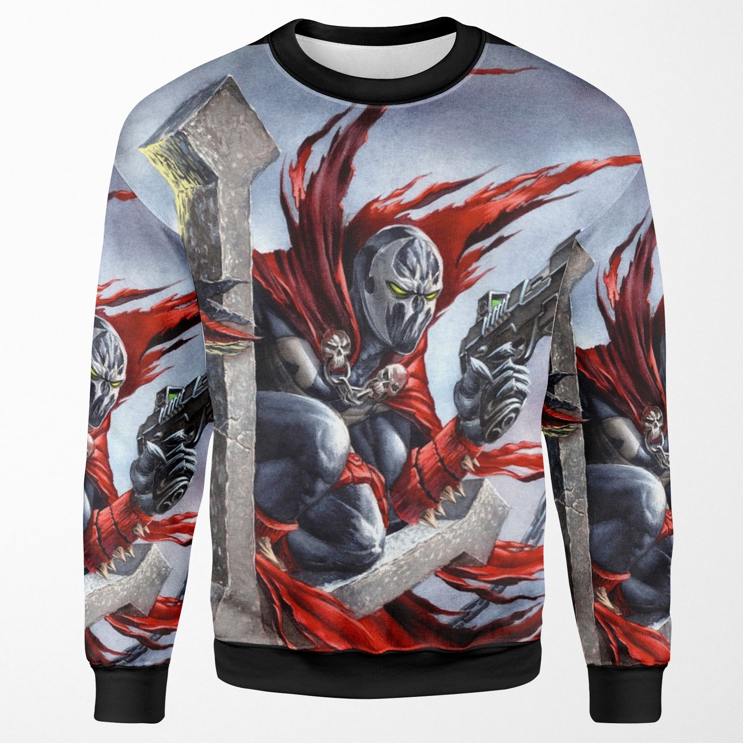 Spawn On The Cross Spawn Fan Art All-over-print Unisex Sweatshirt