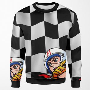 Speed Racer Checkered Flag All-over-print Unisex Sweatshirt