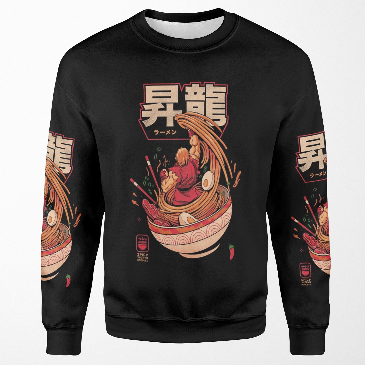 Spicy Shoryu Noodles All-over-print Unisex Sweatshirt