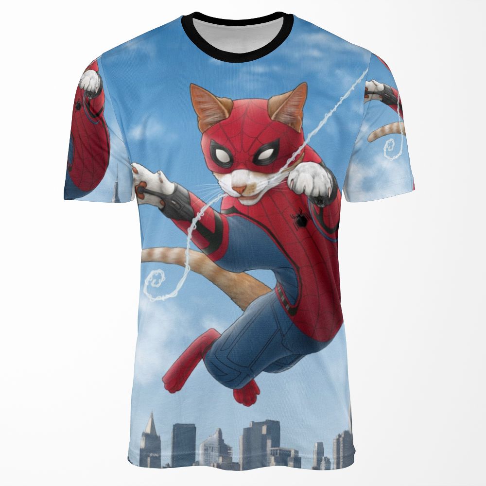 Spider Cat All-over-print T-shirt