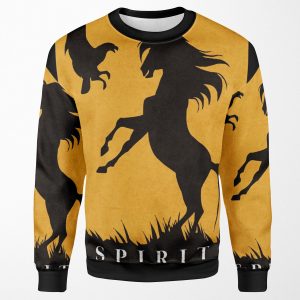 Spirit Stallion Of The Cimarron Minimalist All-over-print Unisex Sweatshirt