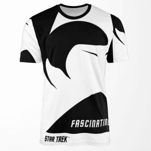 Spock Fascinating Star Trek Original Series Transparent Logo All-over-print T-shirt
