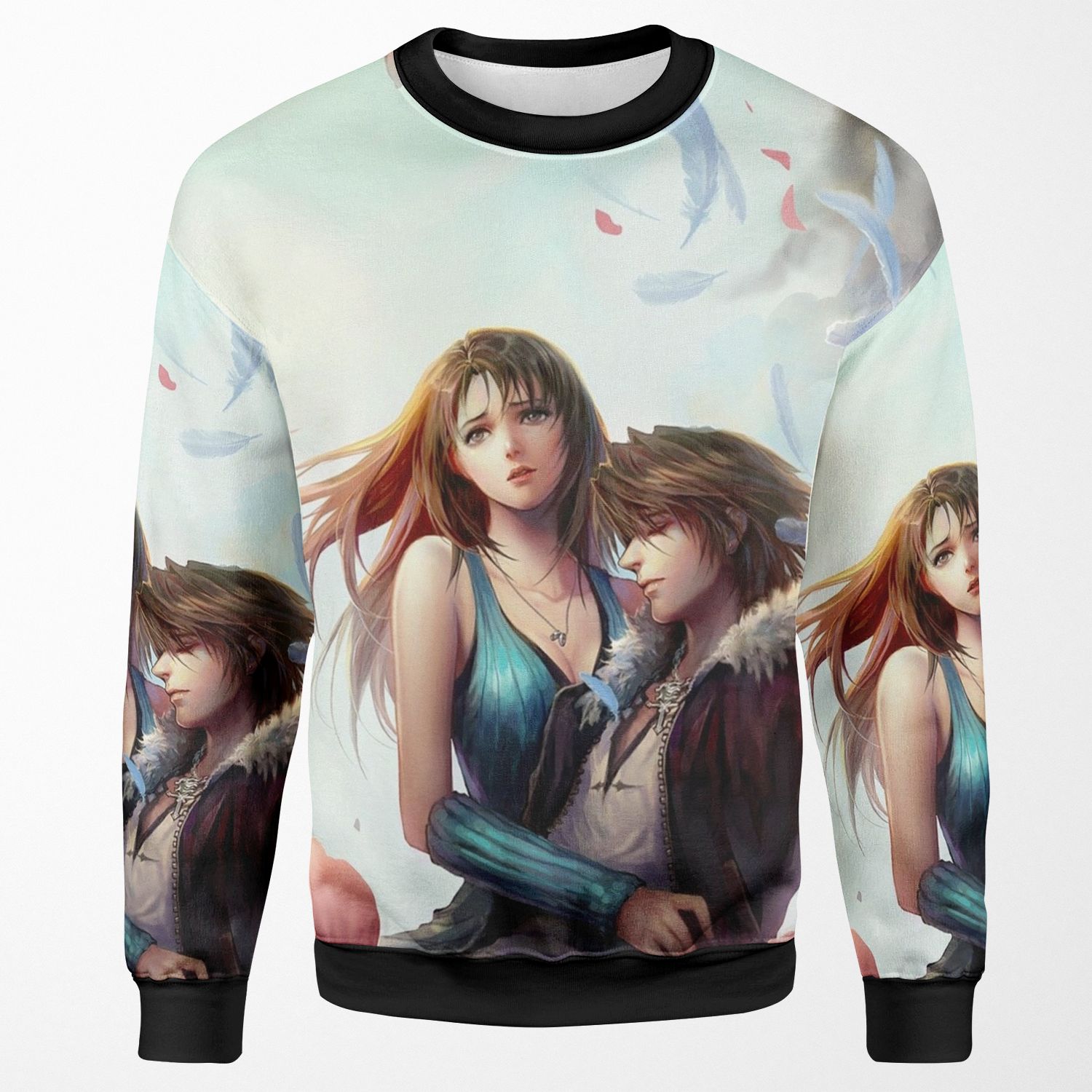 Squall Leonhart And Rinoa Heartilly All-over-print Unisex Sweatshirt