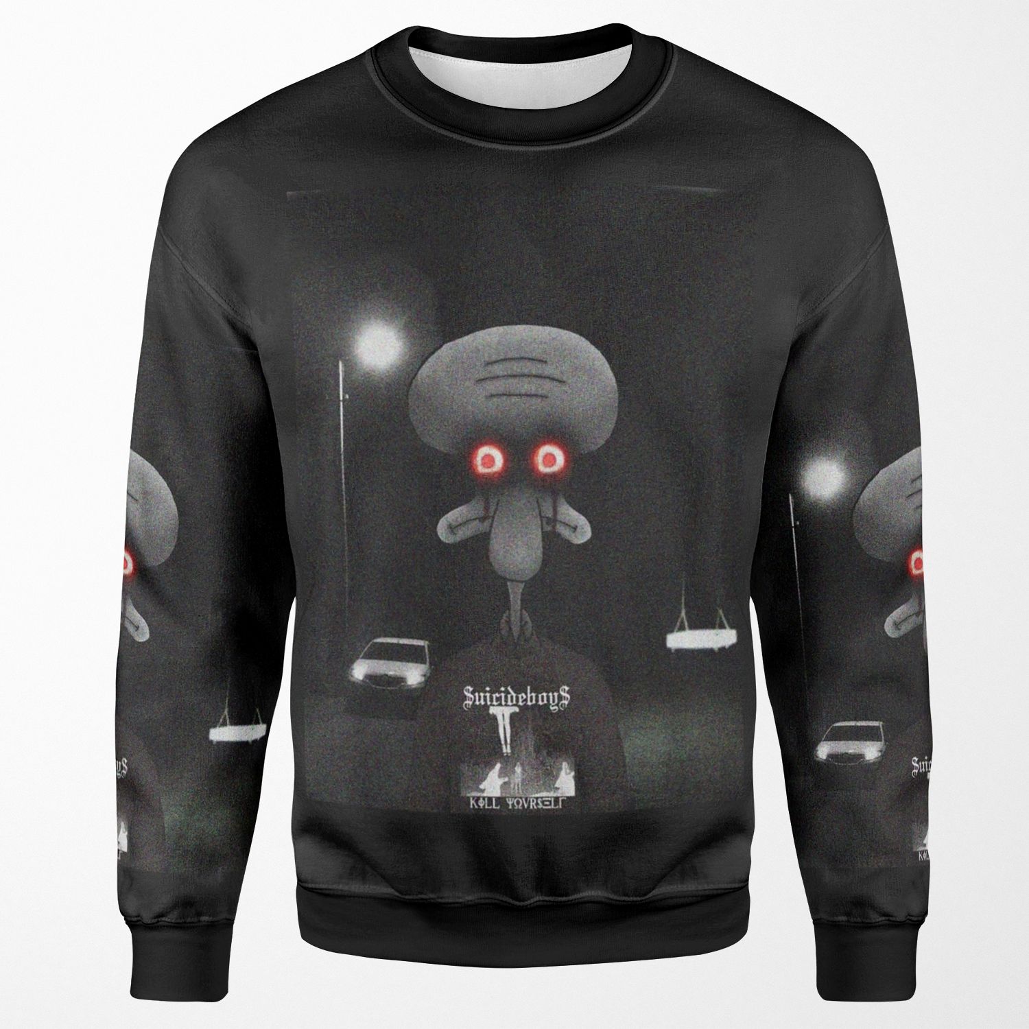Squidward Suicide All-over-print Unisex Sweatshirt