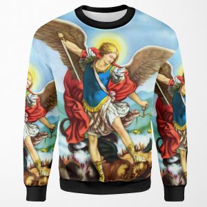 St Michael The Archangel Angel Catholic Saint All-over-print Unisex Sweatshirt