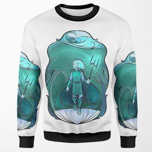 Stained Glass Poseidon All-over-print Unisex Sweatshirt