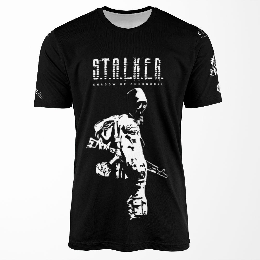 Stalker Soc White All-over-print T-shirt
