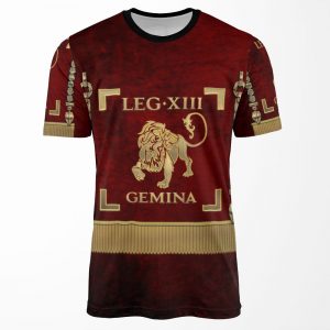 Standard Of The 13Th Legion Geminia Vexillum Of 13Th Twin Legion All-over-print T-shirt