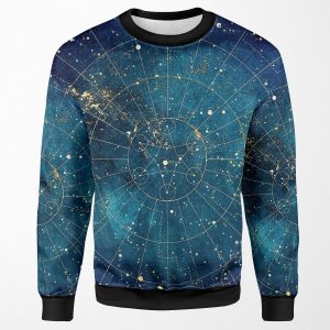 Star Map City Lights All-over-print Unisex Sweatshirt