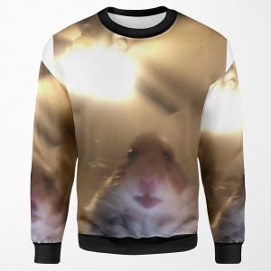 Staring Hamster Meme All-over-print Unisex Sweatshirt