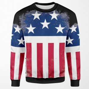 Stars And Stripes Firestarter All-over-print Unisex Sweatshirt