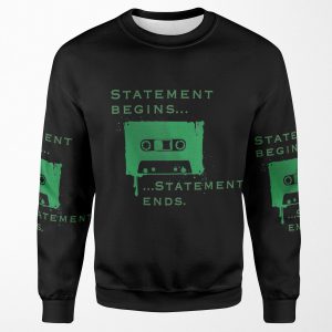 Statement Begins Statement Ends All-over-print Unisex Sweatshirt