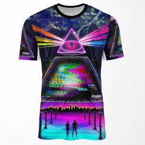 Static Intelligence Vhs 80S Retro Glitch All-over-print T-shirt