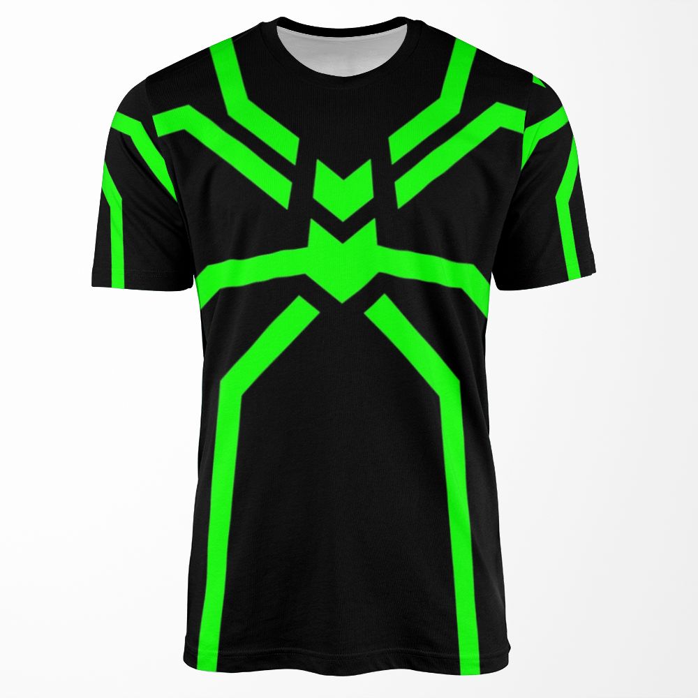 Stealth Spider Green All-over-print T-shirt