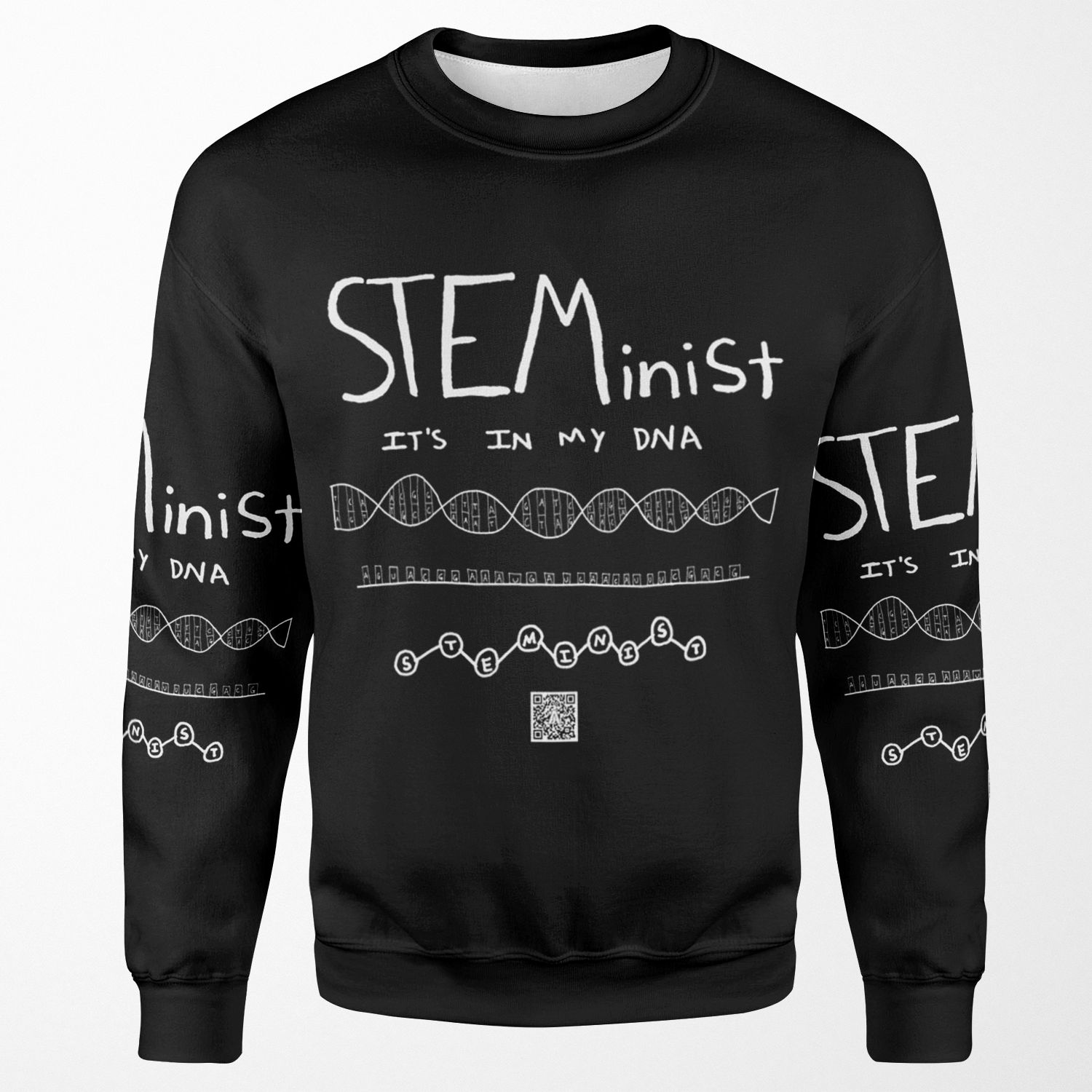 Steminist Design To Support Women In Science Conference In China All-over-print Unisex Sweatshirt