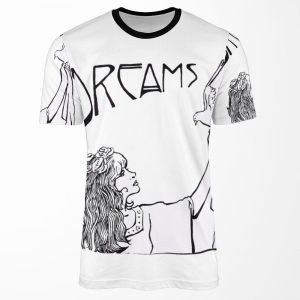 Stevie Nicks Art Nouveau Style B And W All-over-print T-shirt