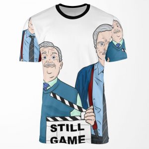 Still Game All-over-print T-shirt
