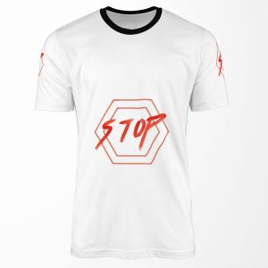 Stop All-over-print T-shirt