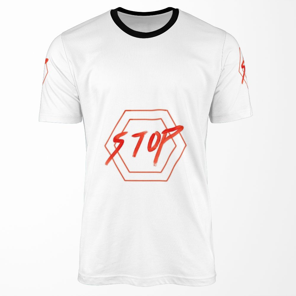Stop All-over-print T-shirt