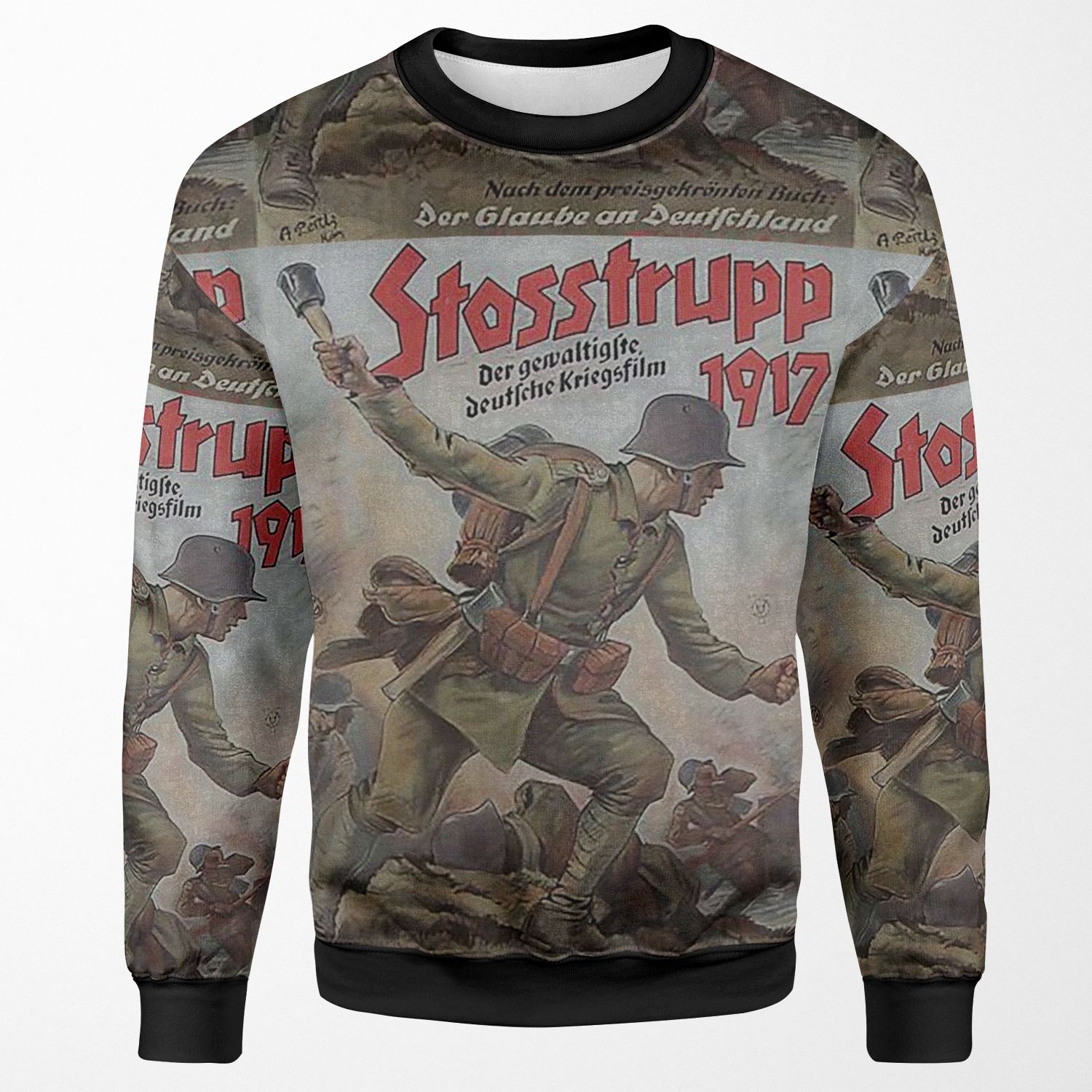 Stosstrupp 1917 Vintage Wwi German Movie Poster All-over-print Unisex Sweatshirt