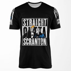 Straight Outta Scranton Lazy Scranton All-over-print T-shirt