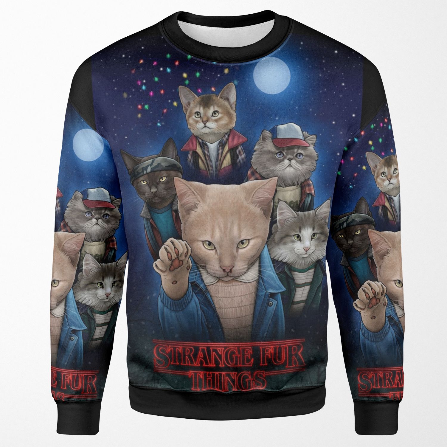 Strange Fur Things All-over-print Unisex Sweatshirt