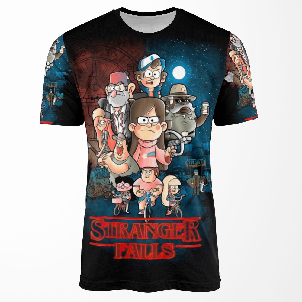 Stranger Falls All-over-print T-shirt