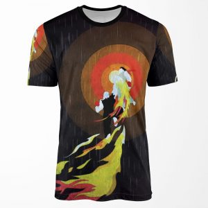 Street Fighter Ken Flaming Shoryuken All-over-print T-shirt