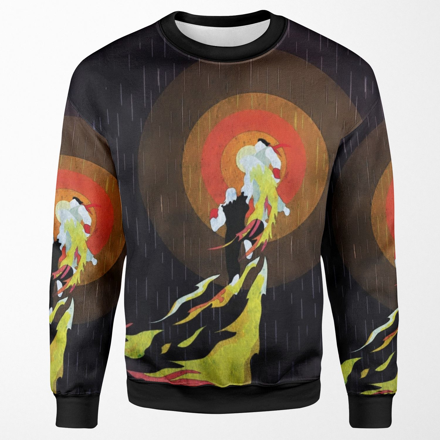 Street Fighter Ken Flaming Shoryuken All-over-print Unisex Sweatshirt