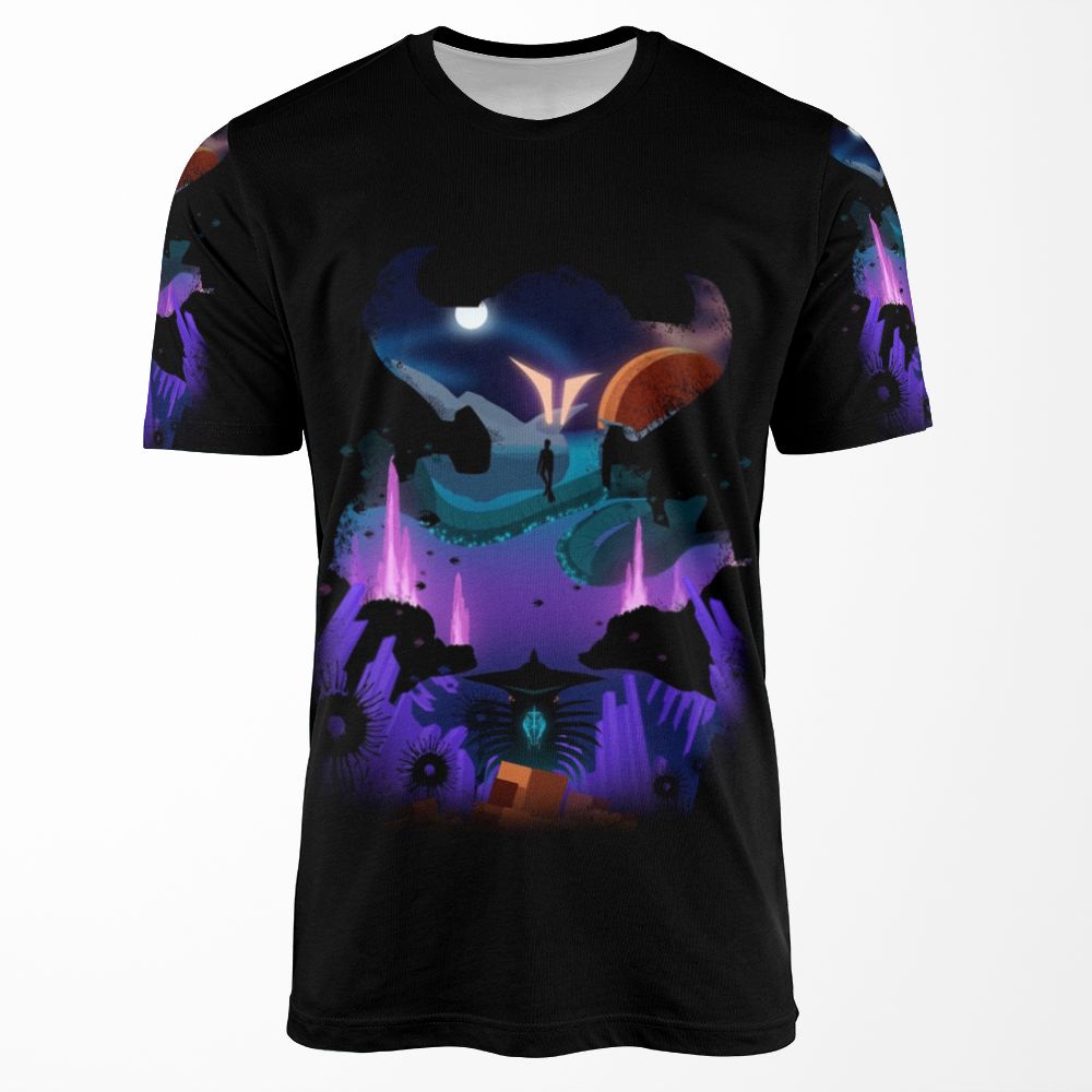 Subnautica Below Zero Layers All-over-print T-shirt