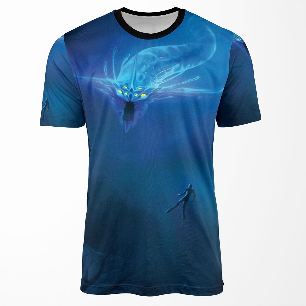 Subnautica Ghost Leviathan Poster All-over-print T-shirt