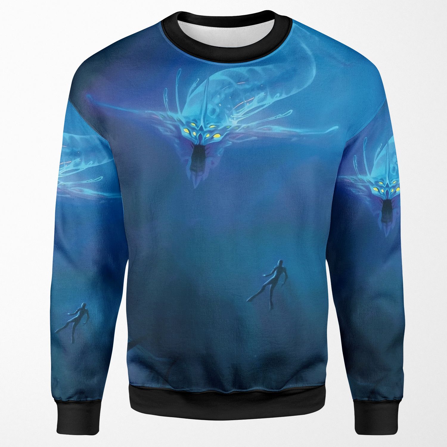 Subnautica Ghost Leviathan Poster All-over-print Unisex Sweatshirt