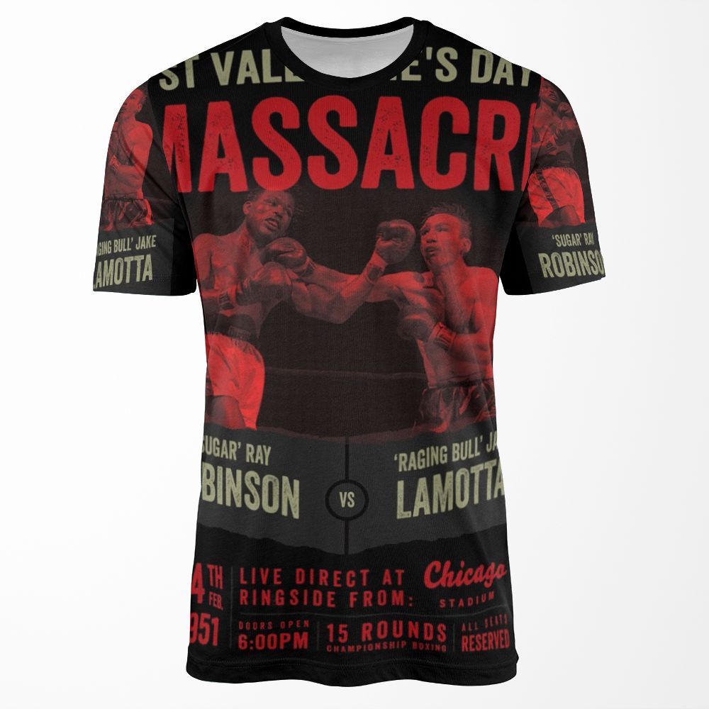 Sugar Ray Robinson Vs Jake Lamotta Shirt All-over-print T-shirt