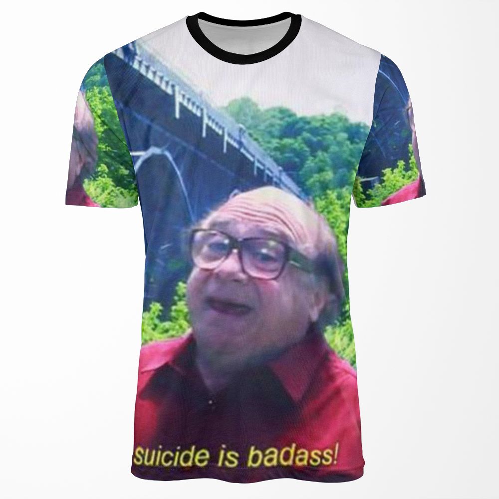 Suicide Is Badass All-over-print T-shirt