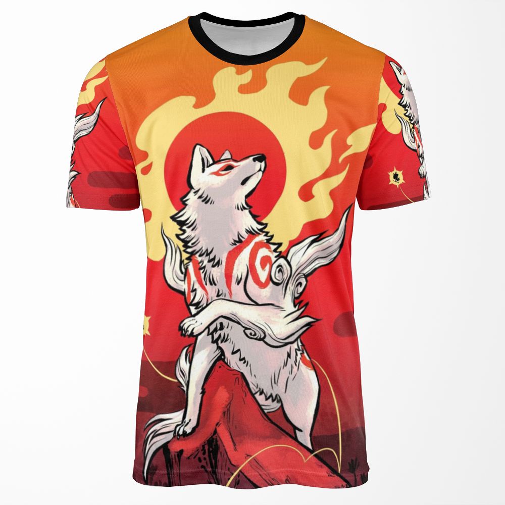 Sun Deity Amaterasu All-over-print T-shirt
